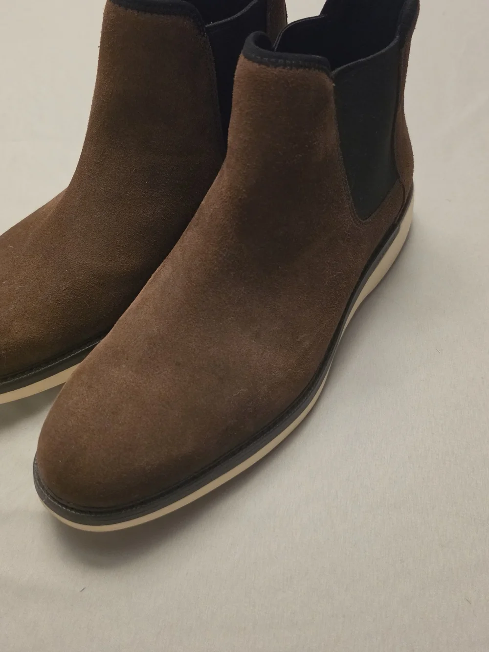 Brown Suede Chelsea Boots for Men 10.5